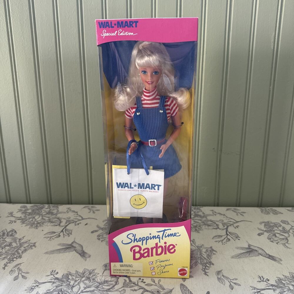 Vintage Mattel 1997 Walmart Special Edition Shopping Time Barbie 18230 New